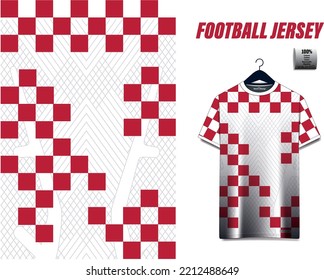 Football Jersey vector design sports soccer uniform front and texture fabric textile