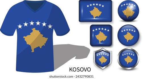 The football jerseys of Kosovo, Kosovo Flag Collection