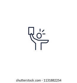 Football judge vector icon.