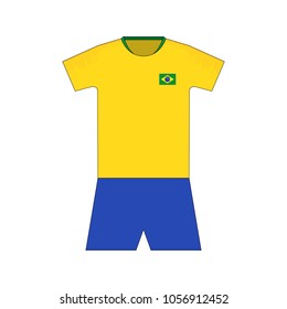 Football kit. Brazil 2018