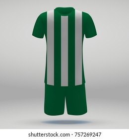 football kit Bursaspor, t-shirt template for soccer jersey. Vector illustration