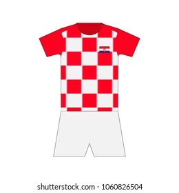 Football kit. Croatia 2018