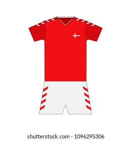 Football kit. Denmark 2018