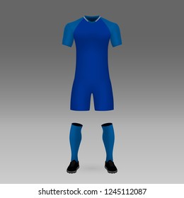 football kit Hoffenheim, shirt template for soccer jersey. Vector illustration