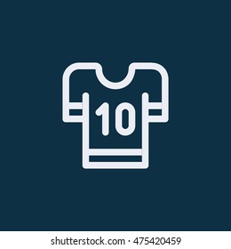 Football kit icon,Vector illustration