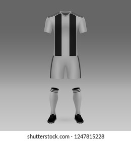 football kit Juventus Turin, shirt template for soccer jersey. Vector illustration