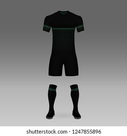 football kit Krasnodar, shirt template for soccer jersey. Vector illustration