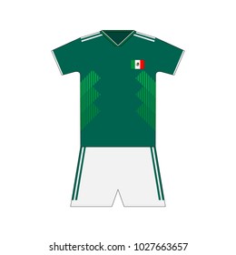 Football kit. Mexico 2018