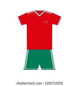 Football kit. Morocco 2018