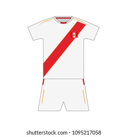 Football kit. Peru 2018