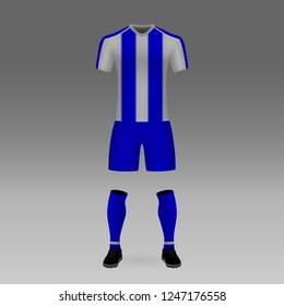 football kit Porto, shirt template for soccer jersey. Vector illustration