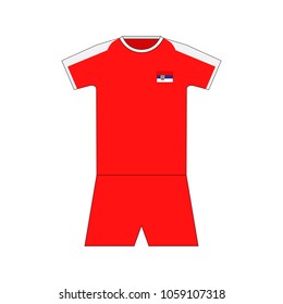 Football kit. Serbia 2018