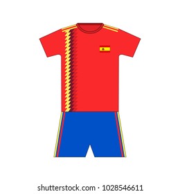 Football kit. spain 2018