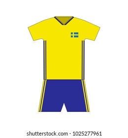 Football kit. Sweden 2018.