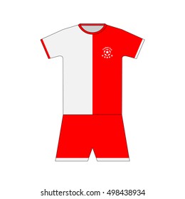 Football kit. template. set