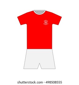 Football kit. template. set