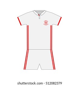 Football kit. template. set