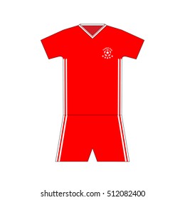 Football kit. template. set