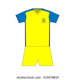 Football kit. template. set