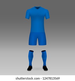 football kit Zenit Saint Petersburg, shirt template for soccer jersey. Vector illustration