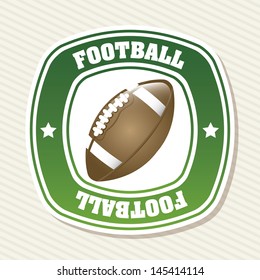 football label over white background vector illustration 
