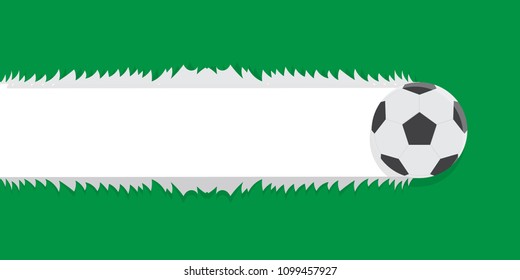 football with label text