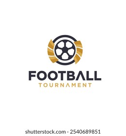 Football league Logo Design, football sports league match.