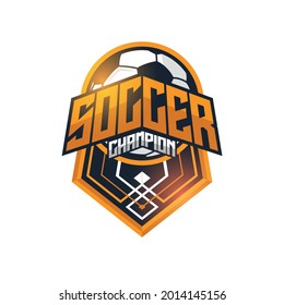 Football league logo, labels, emblems and design elements for sport team 2021. Vector illustration.
