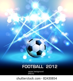 football light poster, easy editable, you can change ball to your product