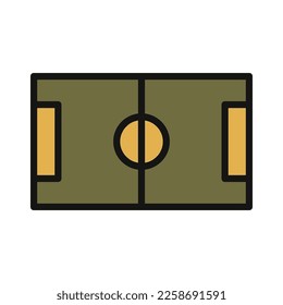 Football line icon isolated on white background. Black flat thin icon on modern outline style. Linear symbol and editable stroke. Simple and pixel perfect stroke vector illustration.