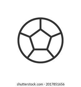 Football line icon in trendy style. Stroke vector pictogram isolated on a white background. Football premium outline icons.