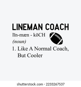 Football Lineman Coach Definition svg design svg
