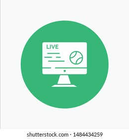 Football, Live, Soccer, Sport, Stream. Vector Icon Template background