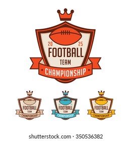 Football logo or badge set for sport team #2