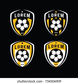 Football logo badges set. Good for football team and other sports team.