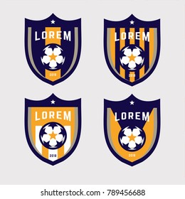 Football logo badges set. Good for football team and other sports team.