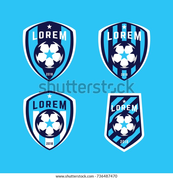 Football Logo Badges Set Good Football Stock Vector (Royalty Free ...
