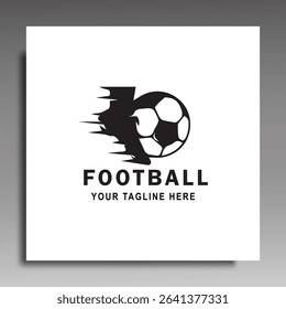 Football logo or football club sign badge.illustration Vector design of football logo on white background