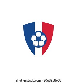 Football Logo Concept Vector Template Design Illustration