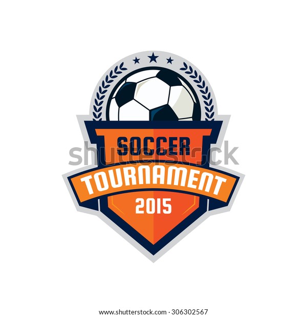 Football Logo Design Soccer Shield Vector Stock Vector (Royalty Free ...