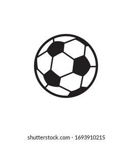 Football logo design vector icon template - Shutterstock ID 1693910215