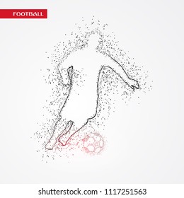 Football logo design with white background vector. Russia FIFA world cup 2018 Concept Design background