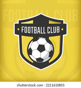 Football logo, emblem collections, designs template on a light background