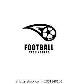 Football logo. Fire ball logo