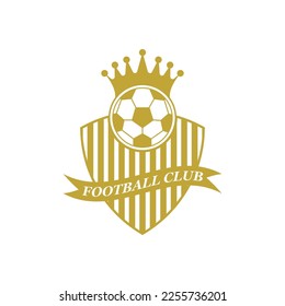 Football logo icon design and symbol soccer club vector