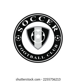 Football logo icon design and symbol soccer club vector