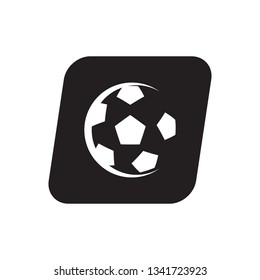 football logo icon vector template with ball design