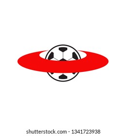 football logo icon vector template with ball design