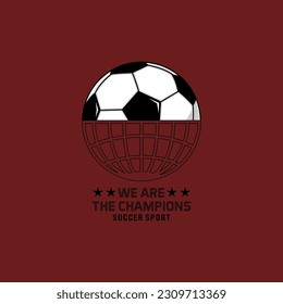 football LOGO AND t shirt print. boys soccer graphic tees vector illustration design and other uses