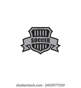 football logo team with emblem vector template